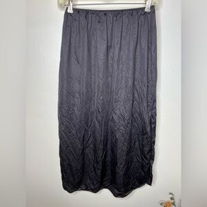 Vanity Fair Black Half Slip